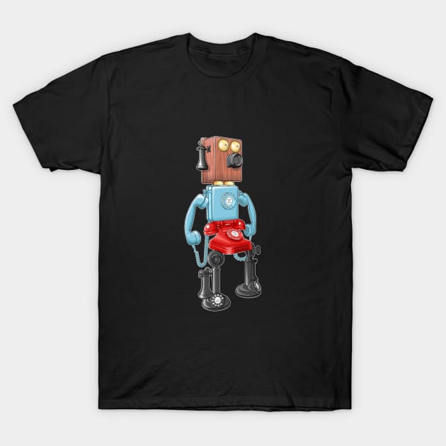 PhoneBot 8000 T-Shirt by zomboy